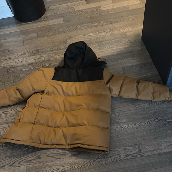 Mountain warehouse tan black men’s snow man insulated puffer winter jacket Sz S - Picture 12 of 15